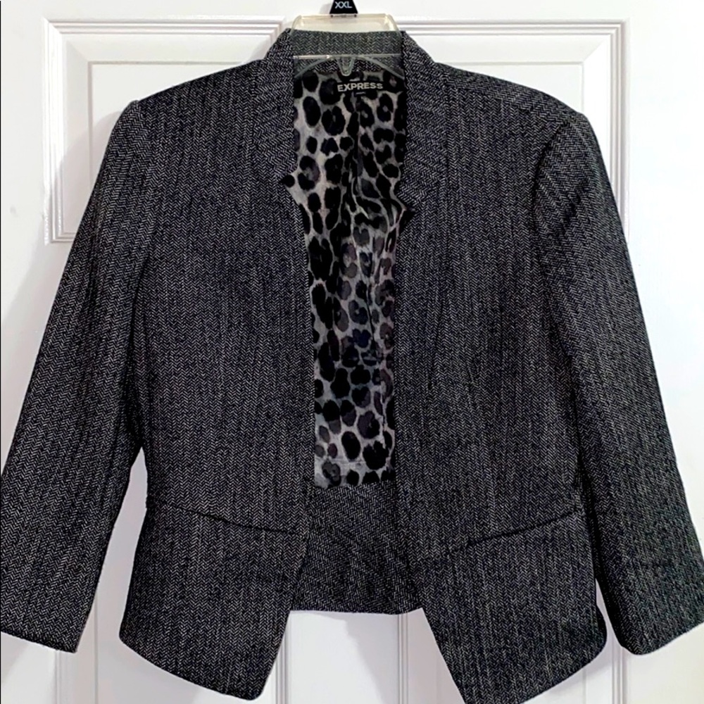 Express Houndstooth blazer